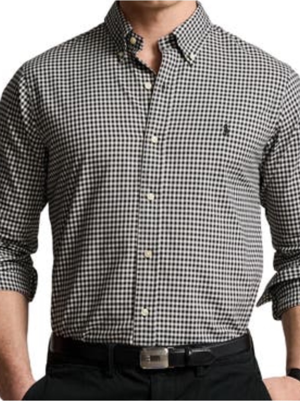 Ralph Lauren Check Button-Down Shirt Pony Logo